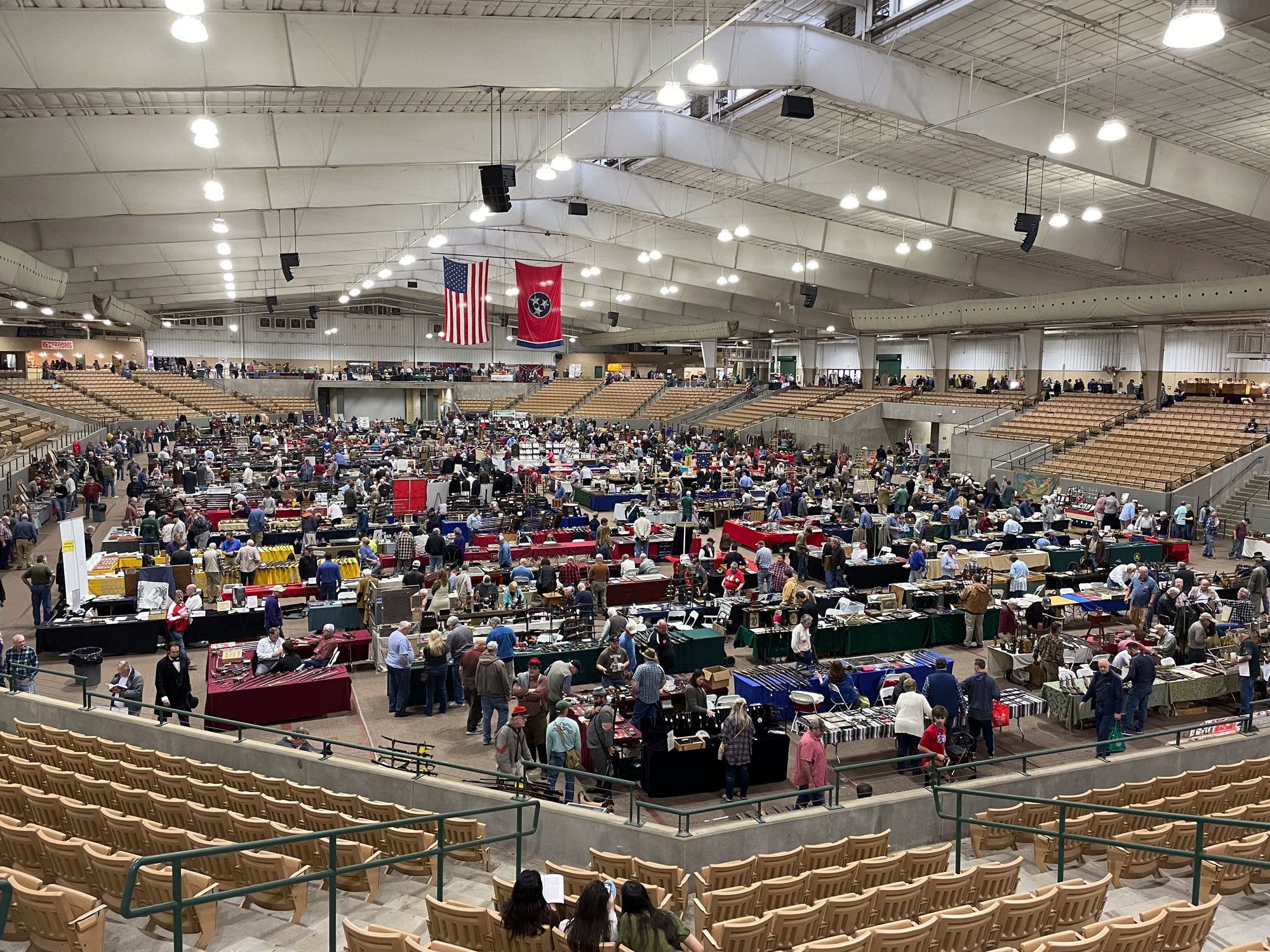 Collectors on the show floor